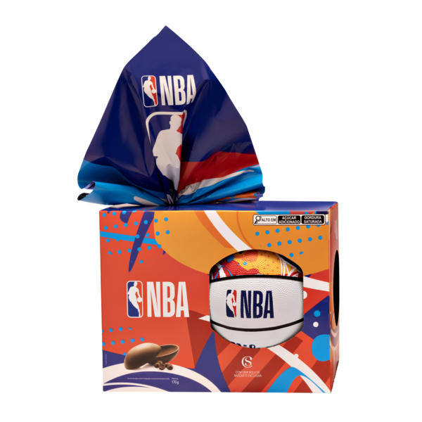 Ovo de Páscoa ao Leite Bola NBA Chocoesportes 170g